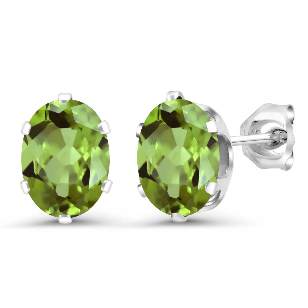 Peridot - August_Earrings in 925 Sterling Silver