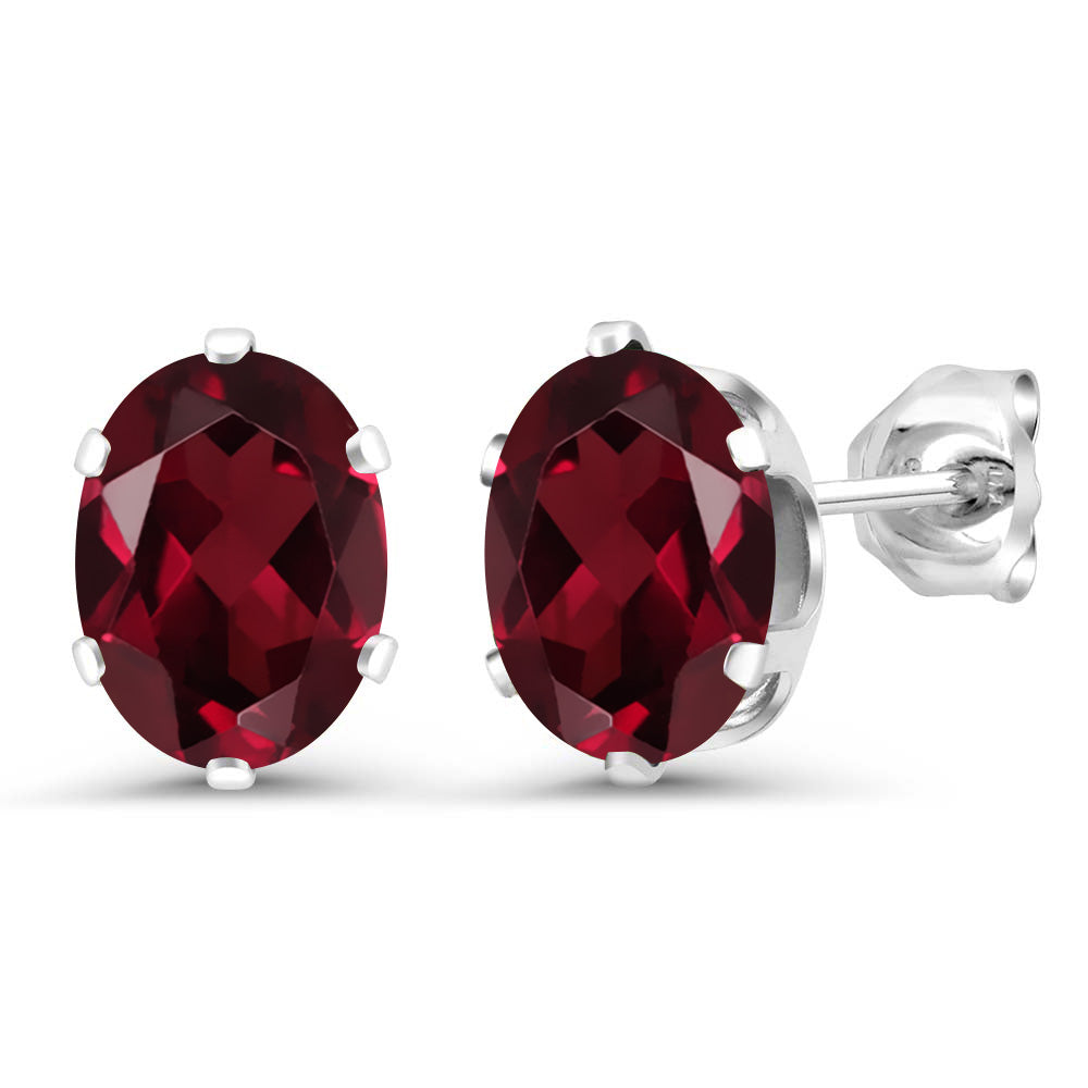 Rhodolite Garnet_Earrings in 925 Sterling Silver