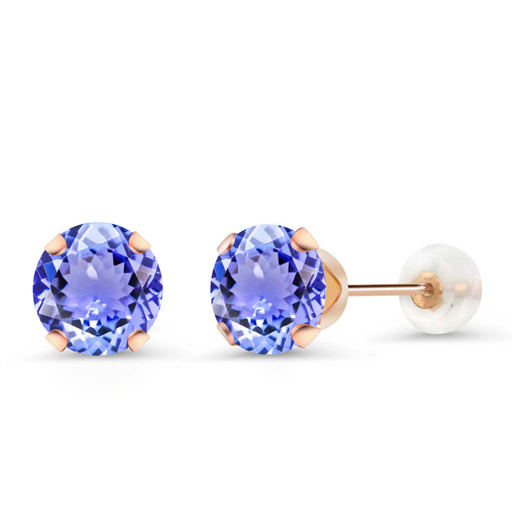 Tanzanite - December_Earrings in 10K Rose Gold