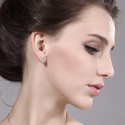 Earrings in 925 Rose Gold Plated Silver
