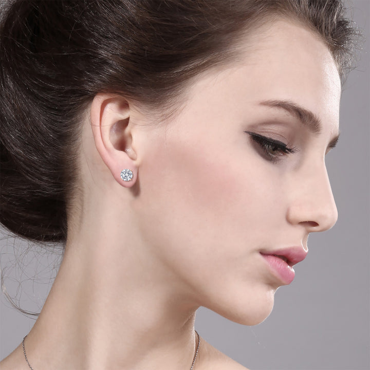 Earrings in 925 Rose Gold Plated Silver