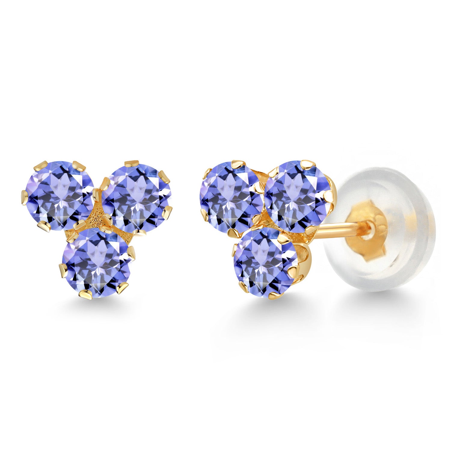 Tanzanite - December_Earrings in 14K Yellow Gold