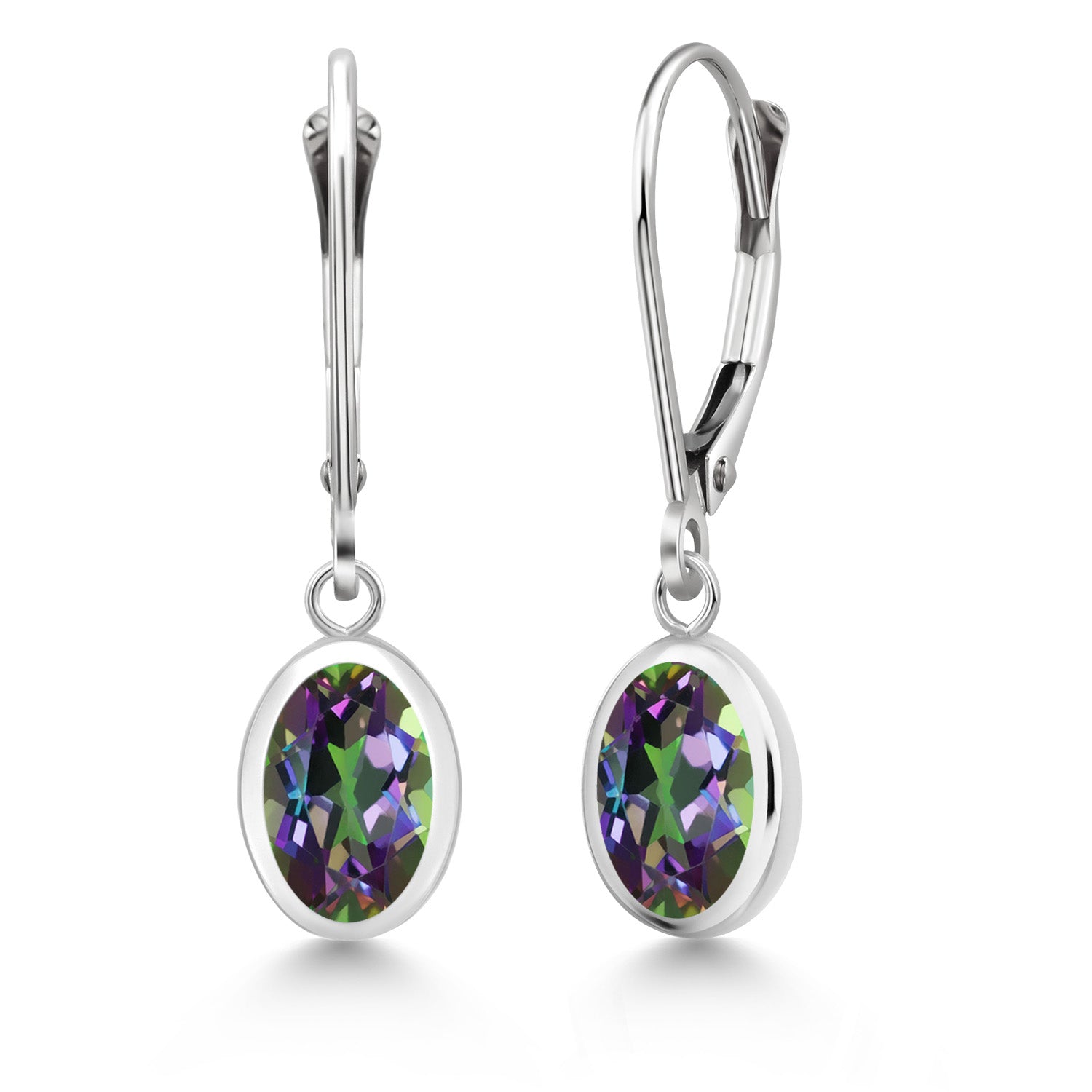 Green Mystic Topaz_Earrings in 925 Sterling Silver
