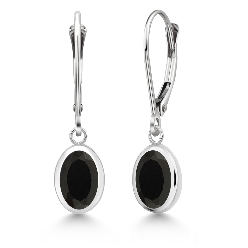 Onyx - December_Earrings in 925 Sterling Silver