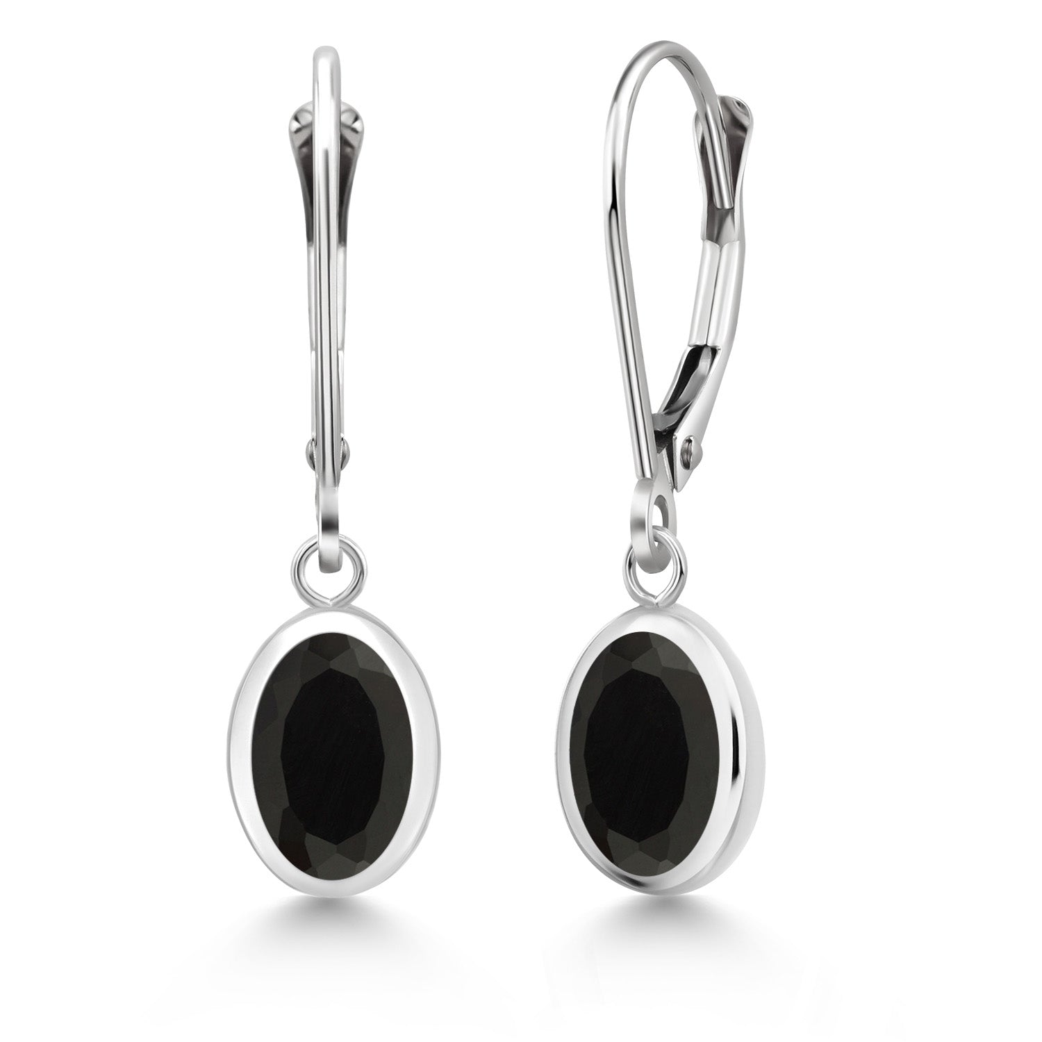 Onyx - December_Earrings in 925 Sterling Silver