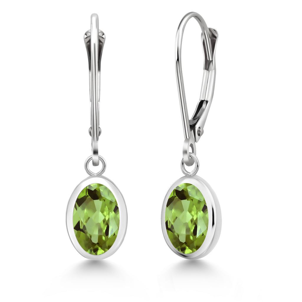 Peridot - August_Earrings in 925 Sterling Silver