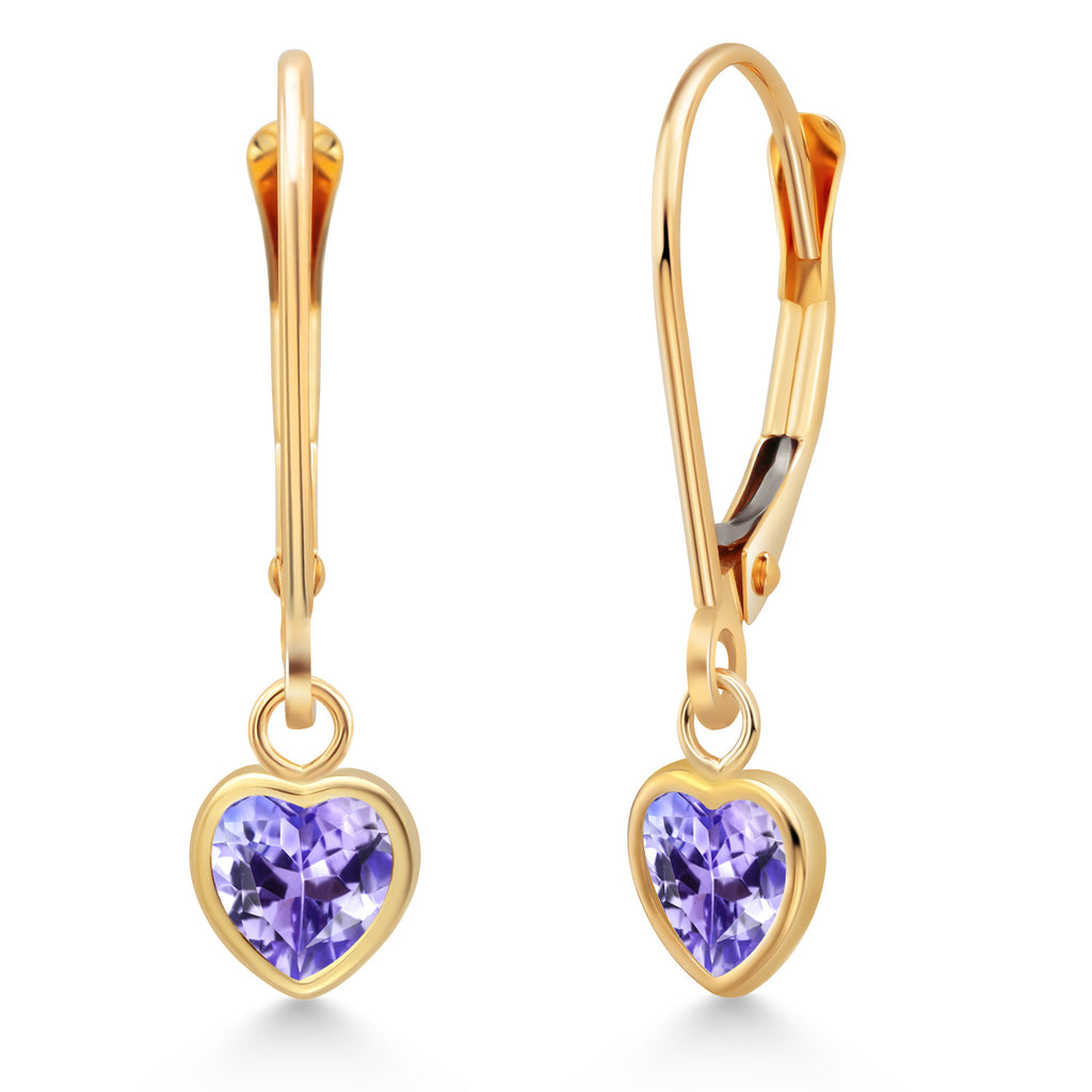 Tanzanite - December_Earrings in 14K Yellow Gold