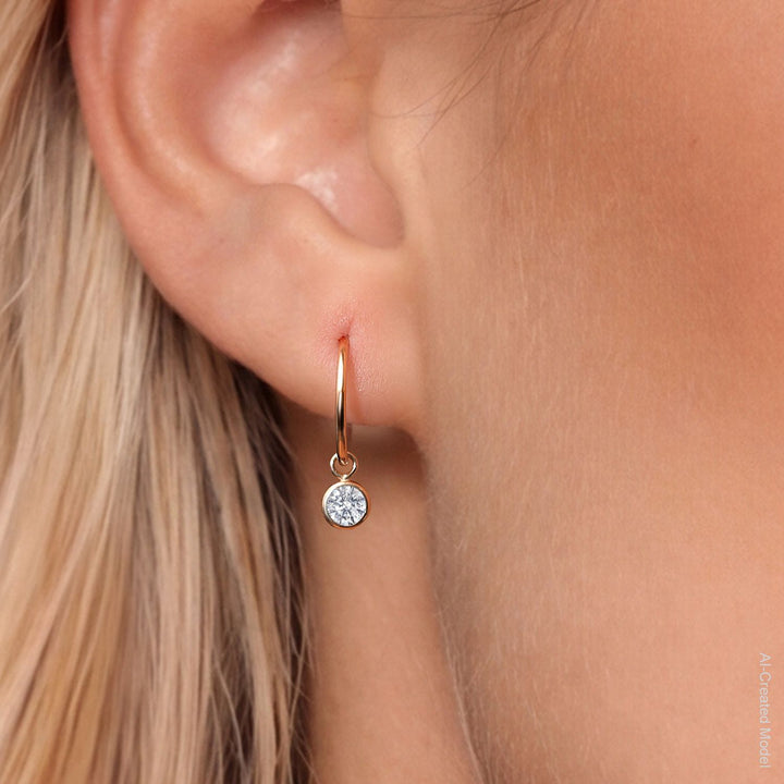 Amethyst_Earrings in 14K Yellow Gold