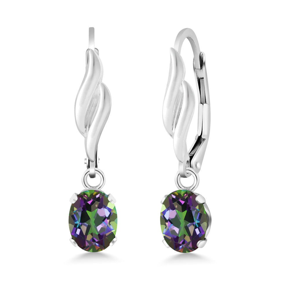 Green Mystic Topaz_Earrings in 925 Sterling Silver