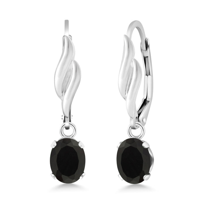 Onyx - December_Earrings in 925 Sterling Silver