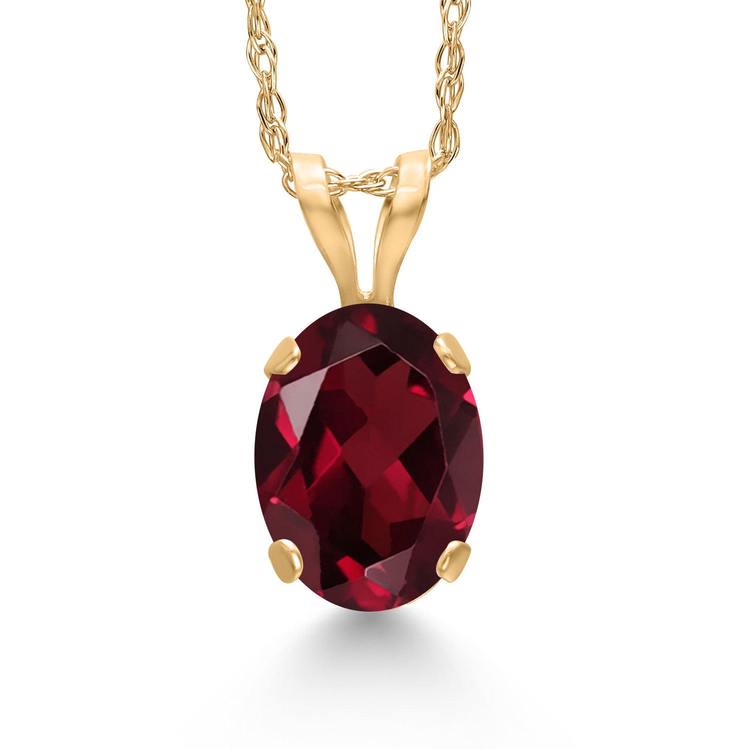 Rhodolite Garnet_Pendant in 14K Yellow Gold