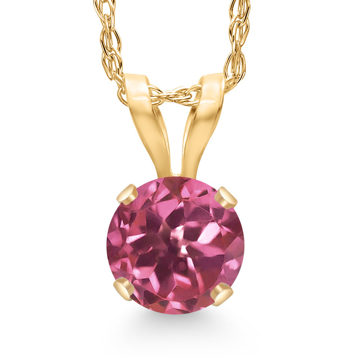 Tourmaline - October_Pendant in 14K Yellow Gold