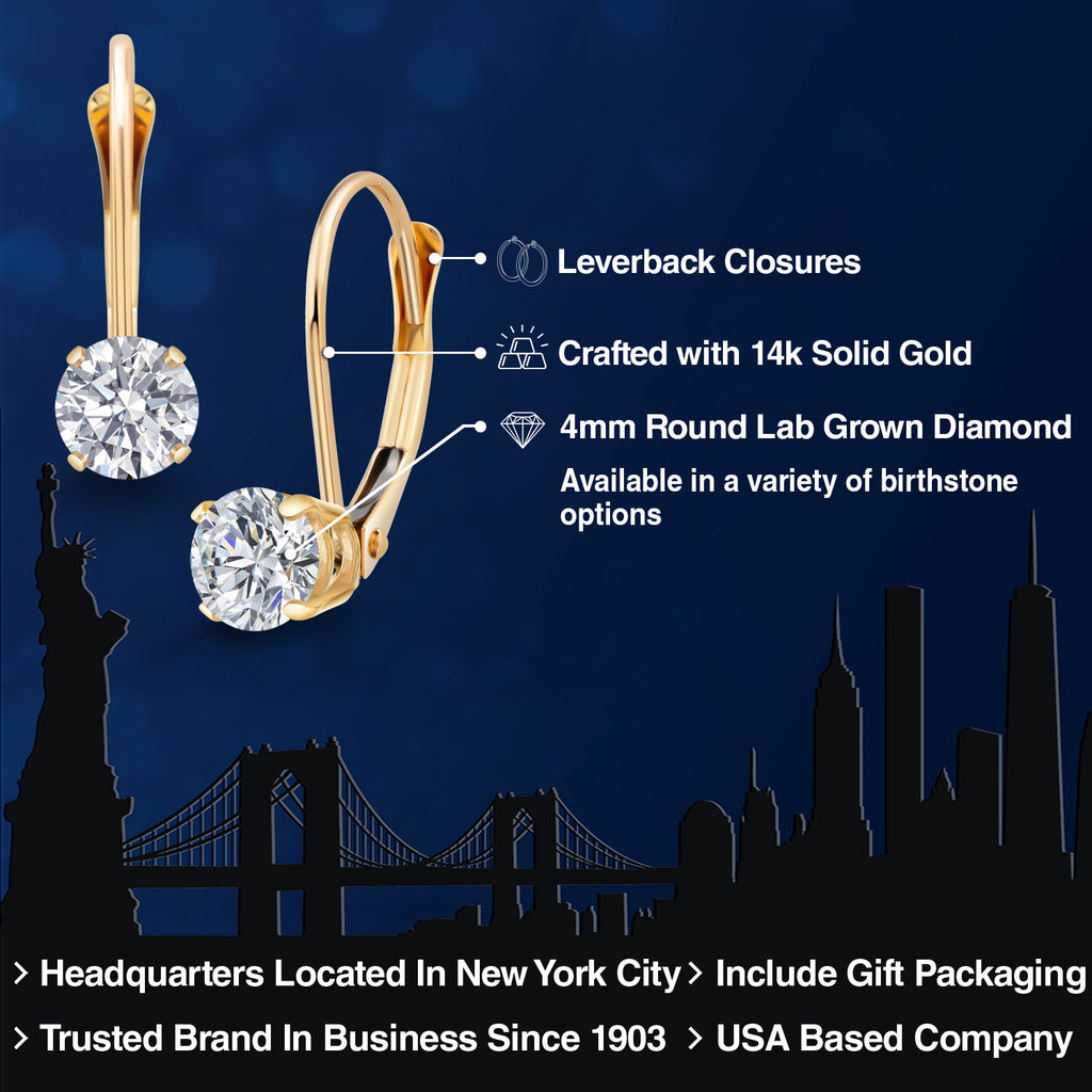 0.50_Earrings in 14K Yellow Gold