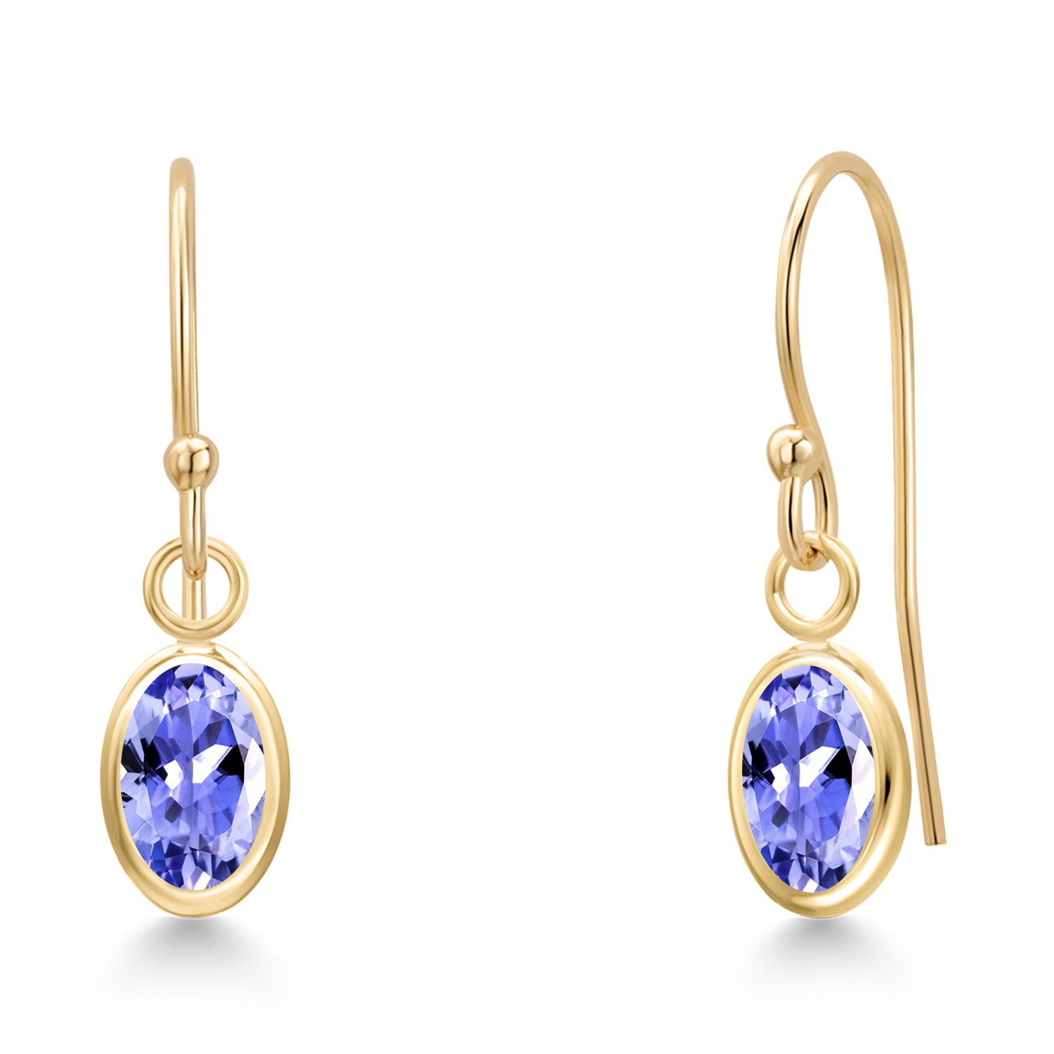 Tanzanite - December_Earrings in 14K Yellow Gold