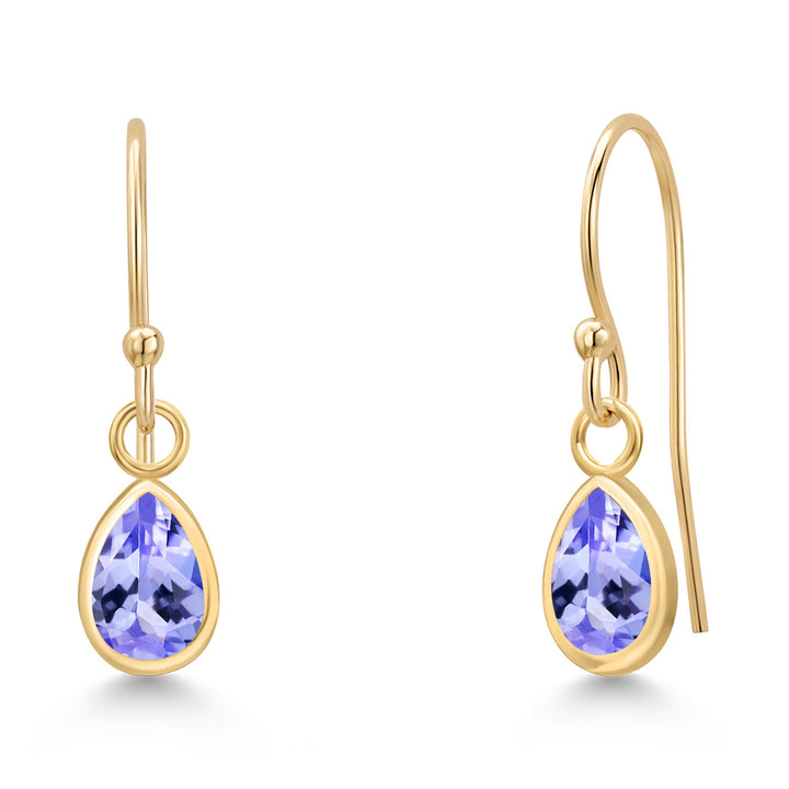 Tanzanite - December_Earrings in 14K Yellow Gold