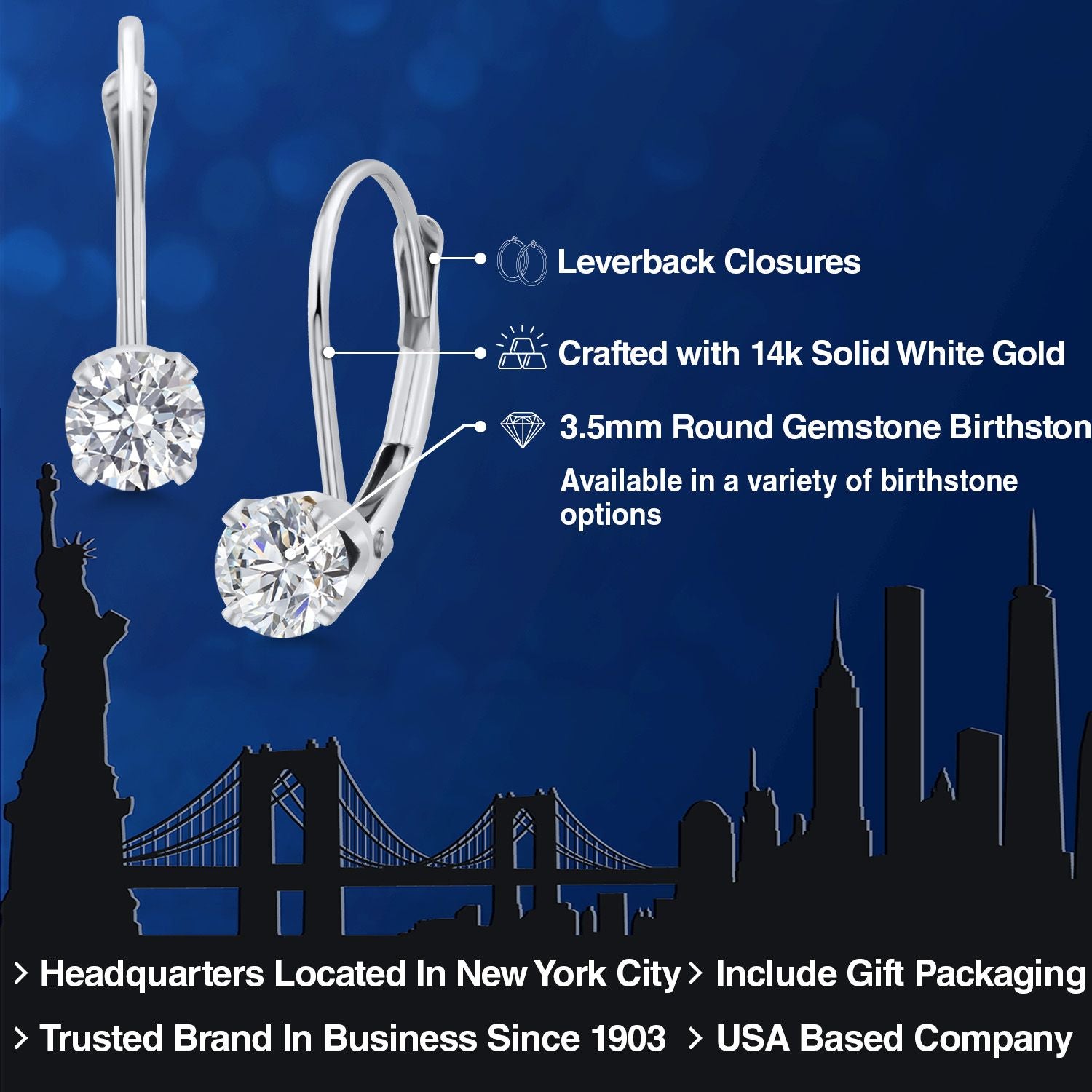 E - F_Earrings in 14K White Gold