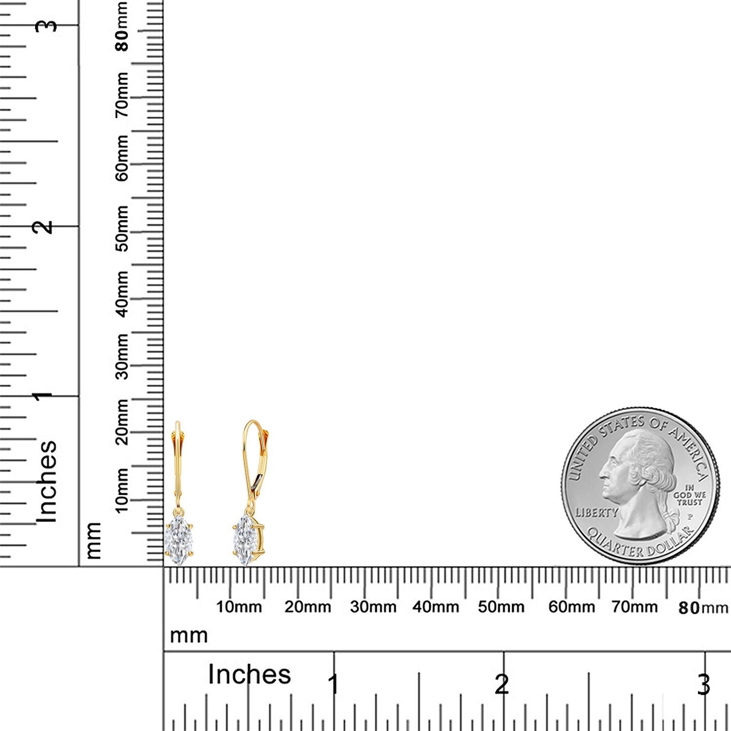 Near Colorless (GH)_Earrings in 14K Yellow Gold