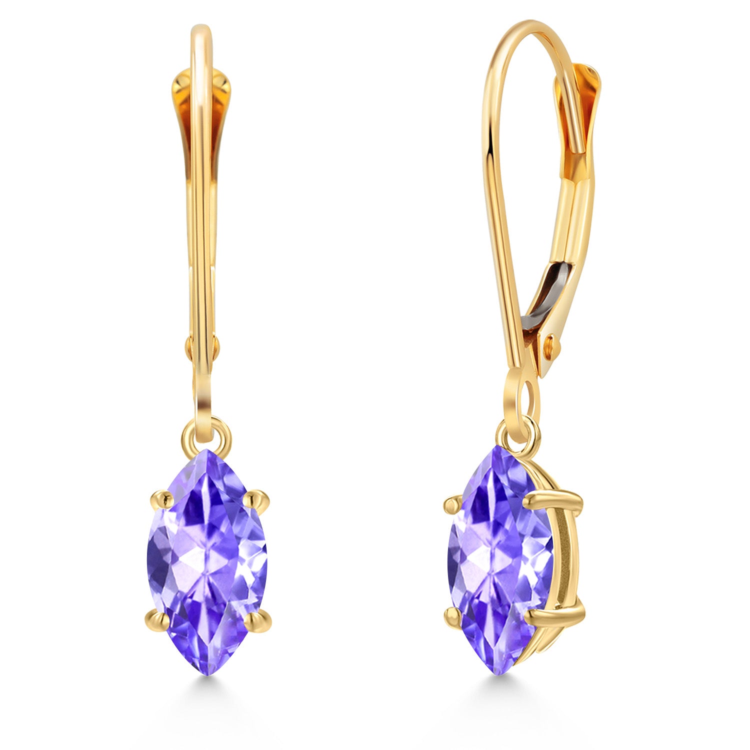 Tanzanite - December_Earrings in 14K Yellow Gold