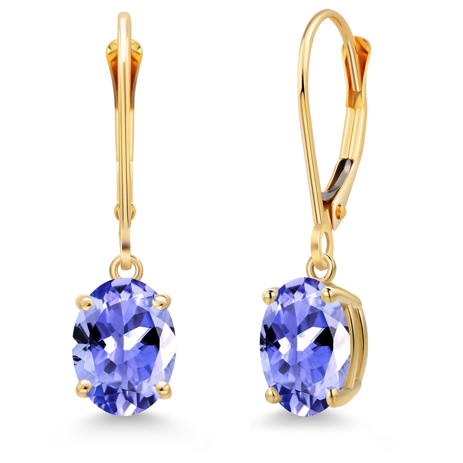 Tanzanite - December_Earrings in 14K Yellow Gold