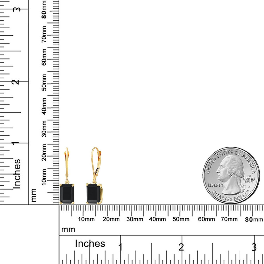 Onyx - December_Earrings in 14K Yellow Gold