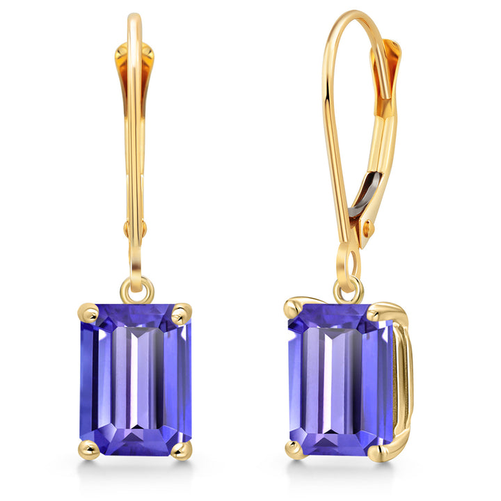 Tanzanite - December_Earrings in 14K Yellow Gold