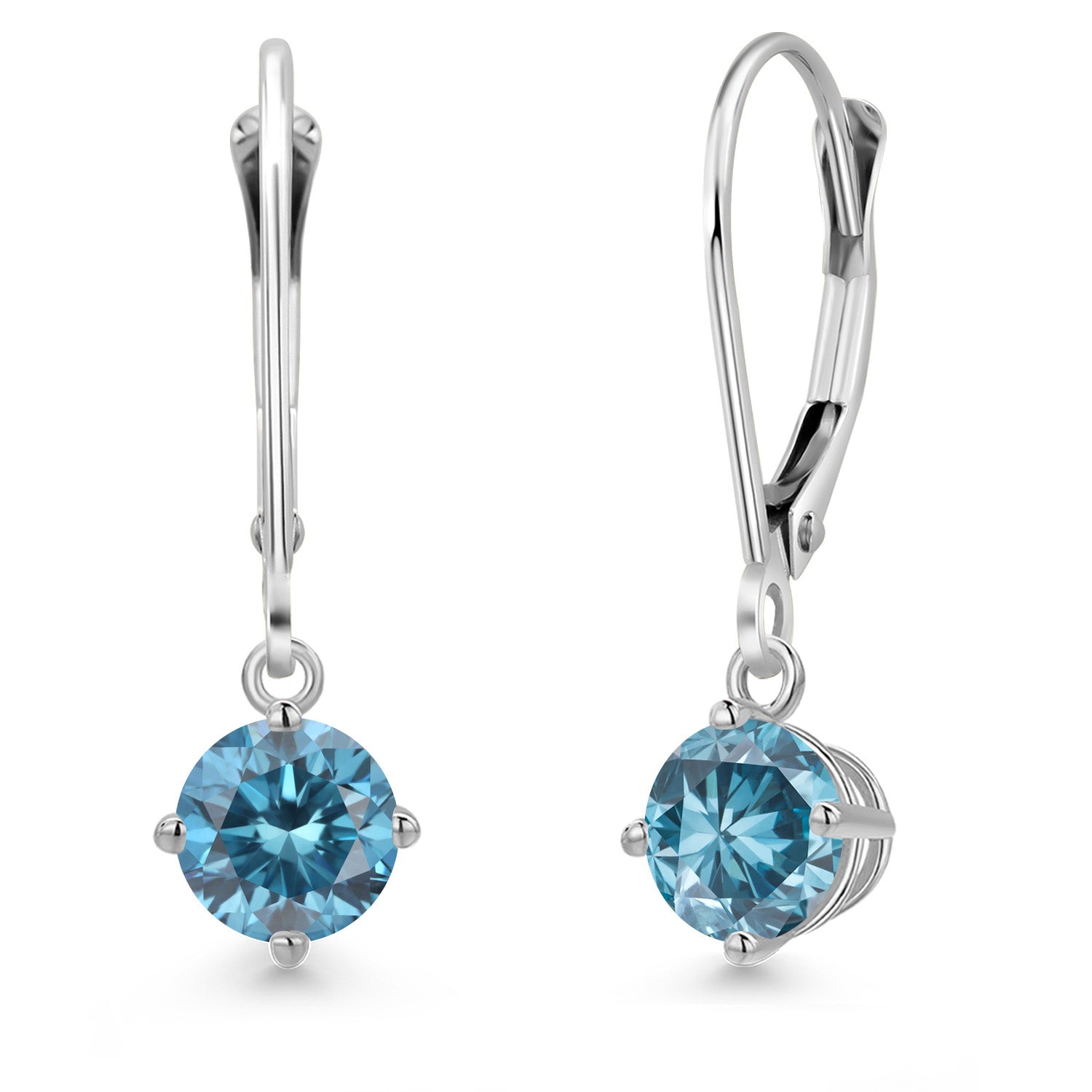 Earrings in 14K White Gold