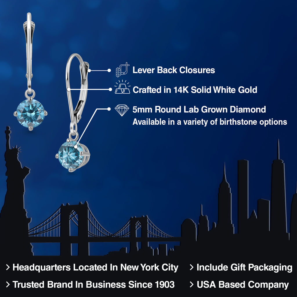 Earrings in 14K White Gold