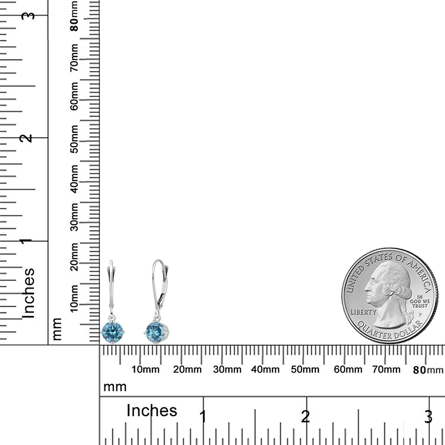 Earrings in 14K White Gold