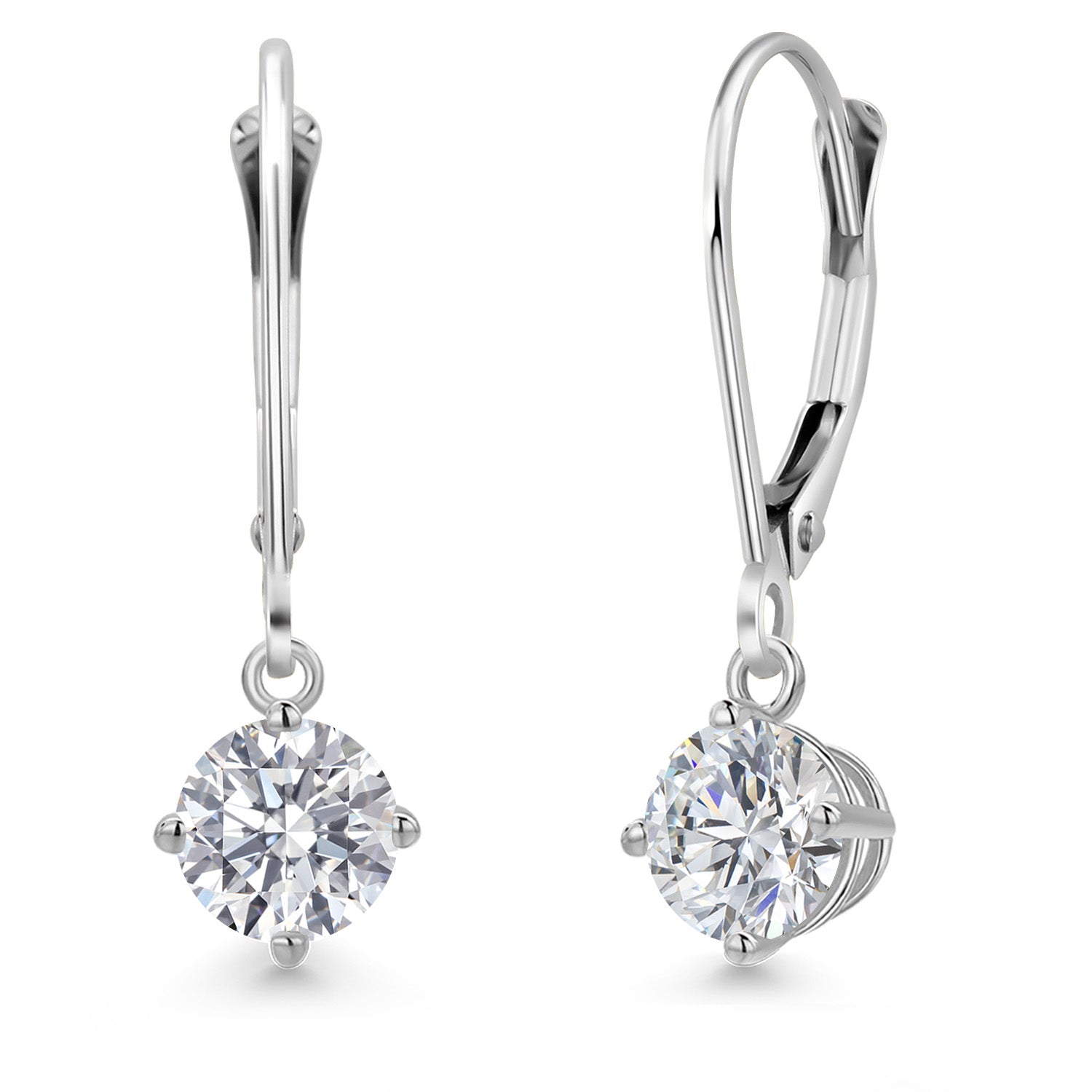 Earrings in 14K White Gold