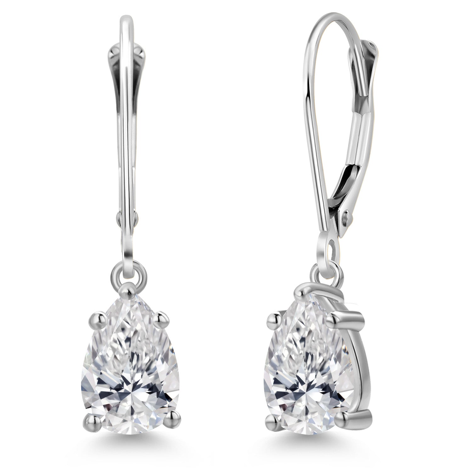 Earrings in 14K White Gold