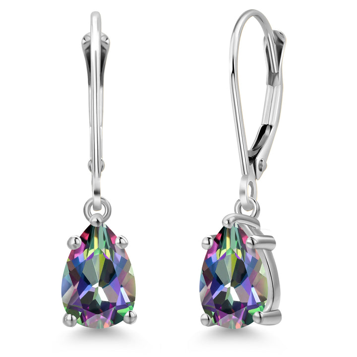 Green Mystic Topaz_Earrings in 14K White Gold