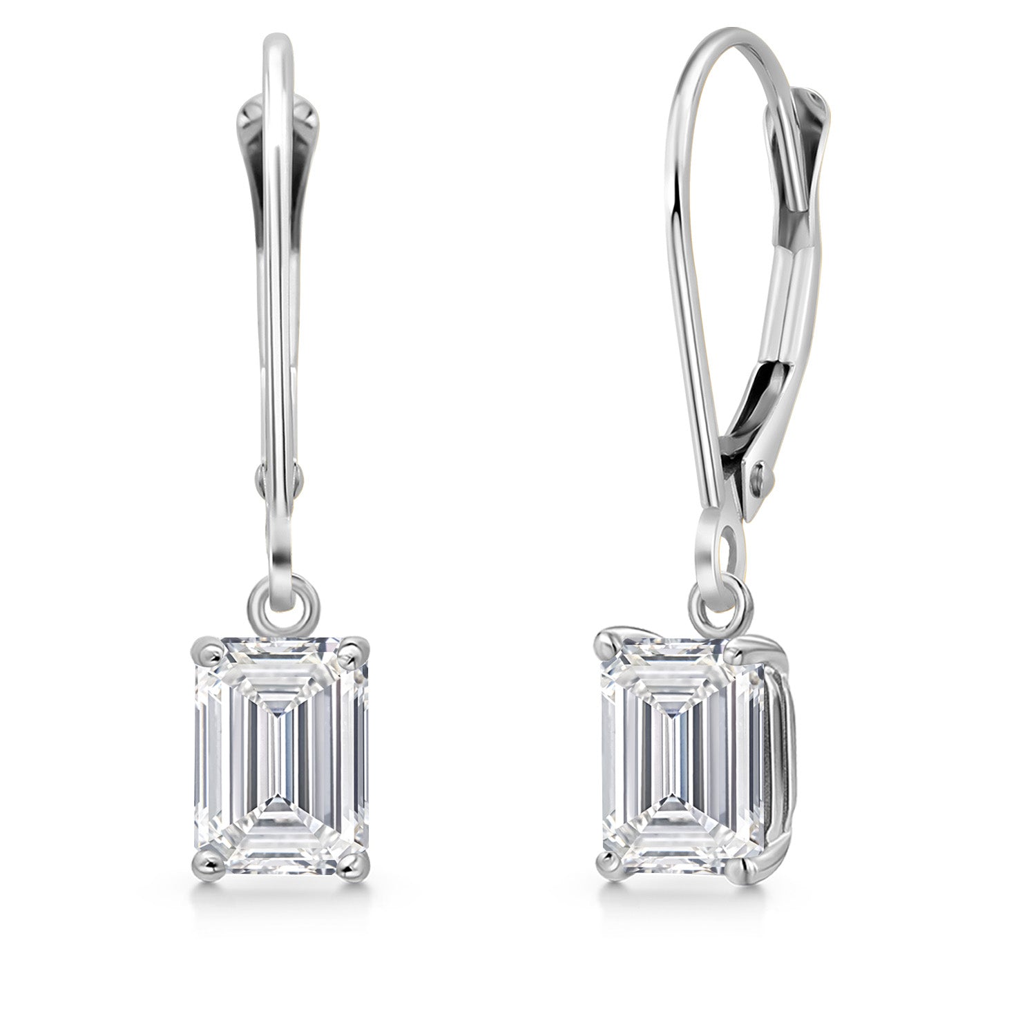 Earrings in 14K White Gold