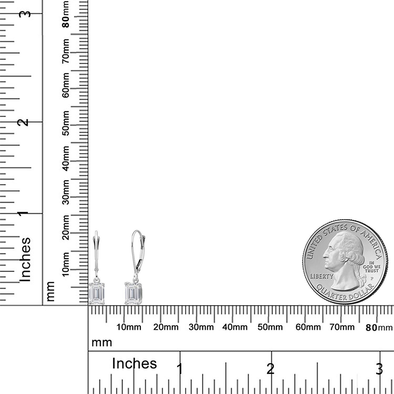 Earrings in 14K White Gold