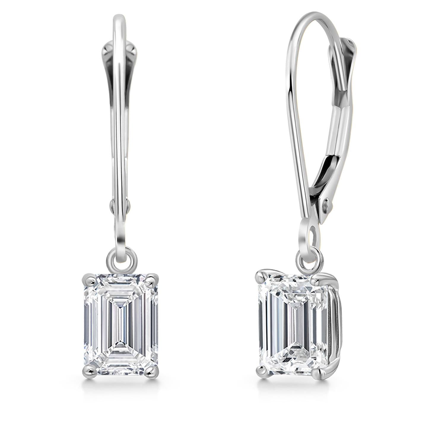 Earrings in 14K White Gold