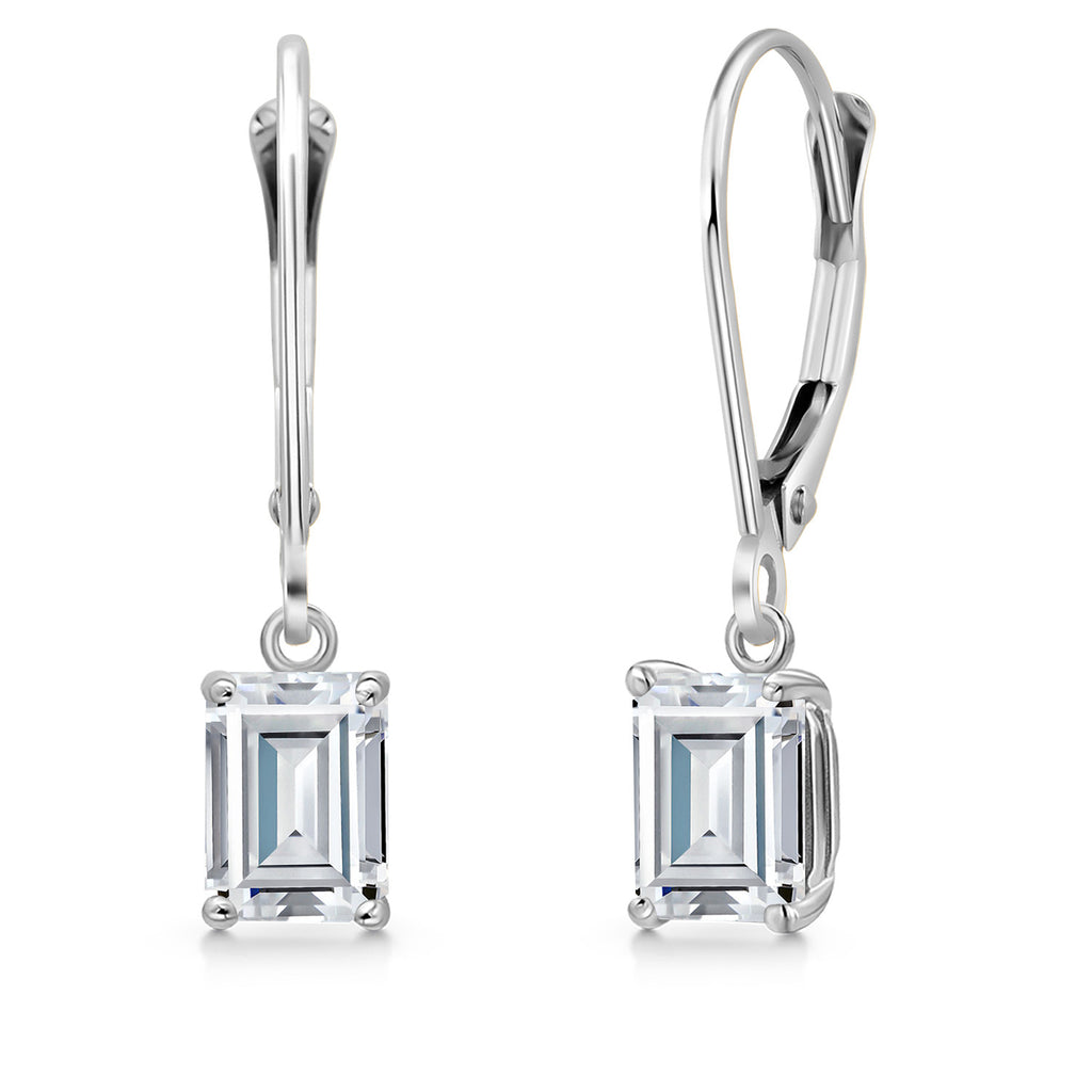 Near Colorless (GH)_Earrings in 14K White Gold
