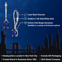 Earrings in 14K White Gold