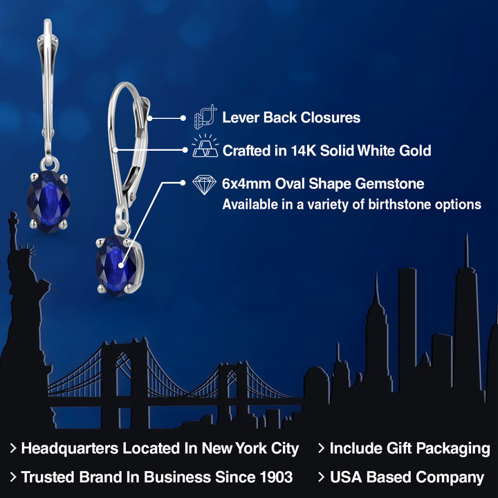 Earrings in 14K White Gold