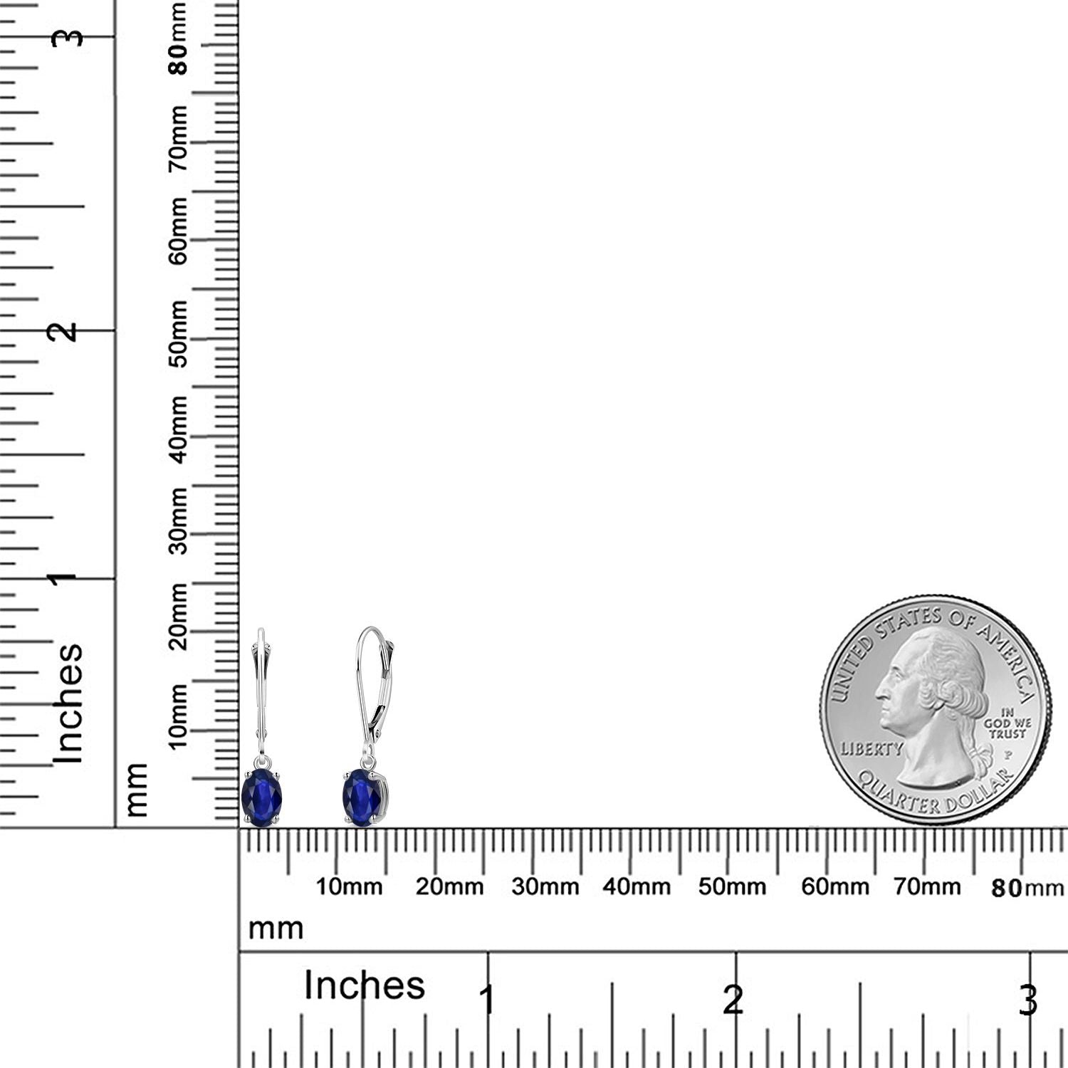 Earrings in 14K White Gold