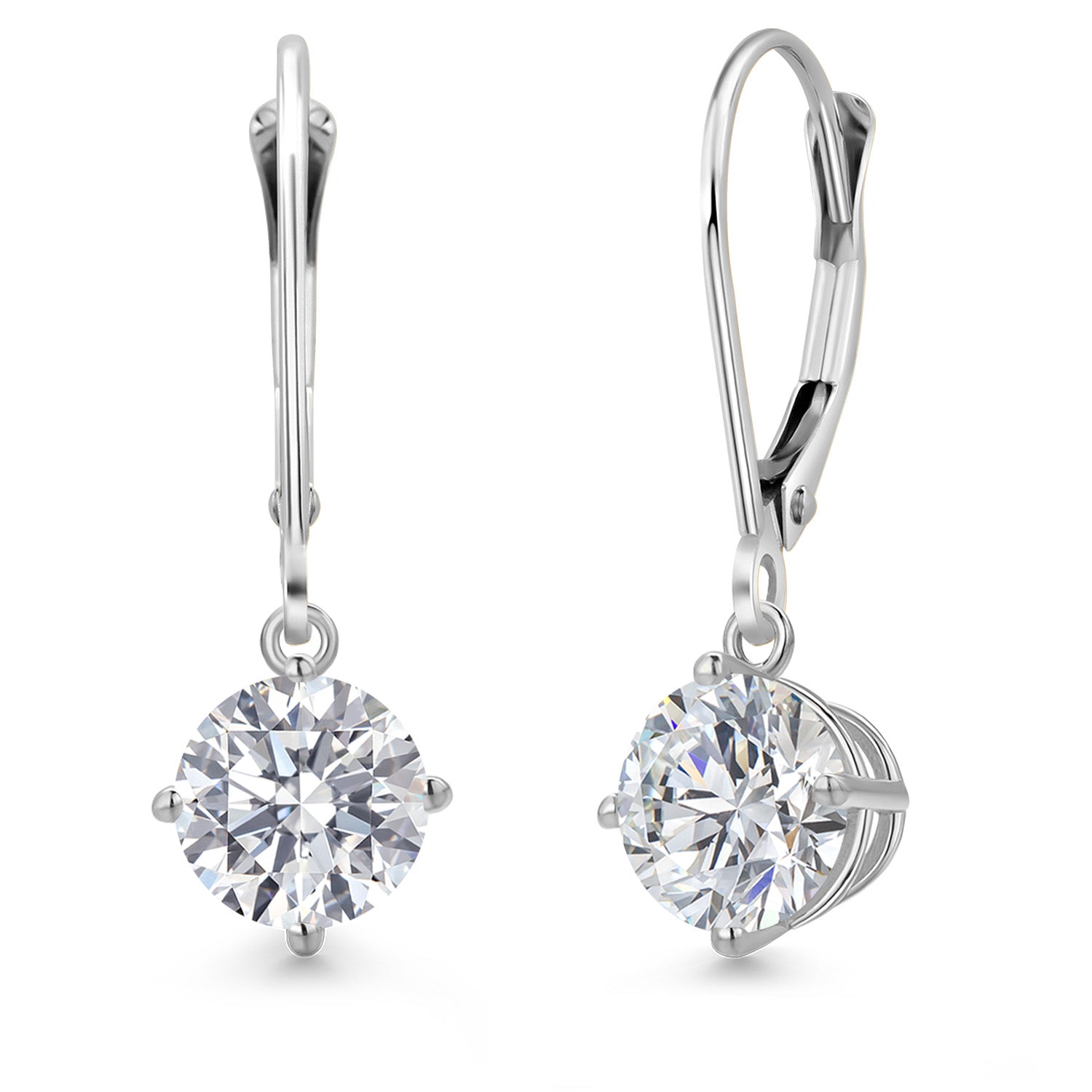 Earrings in 14K White Gold