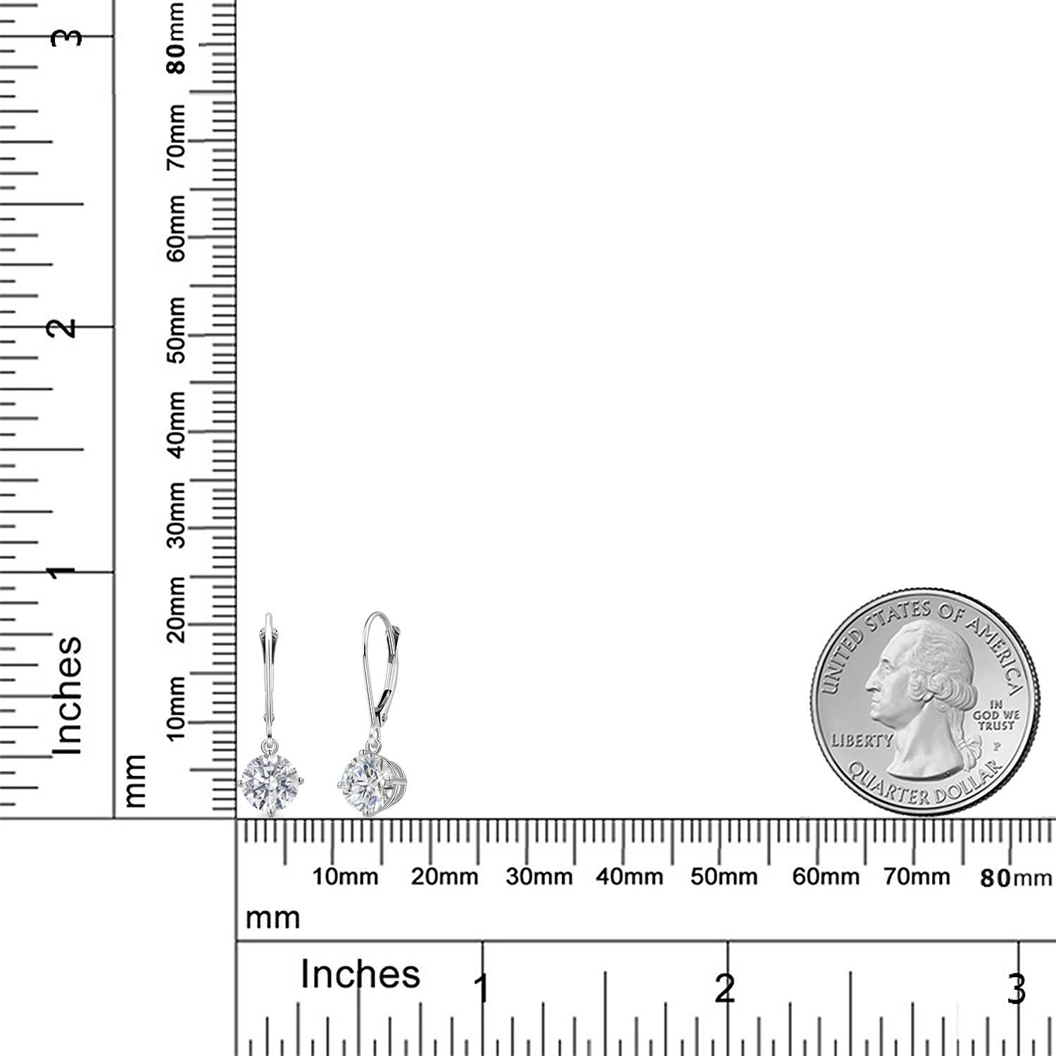 Earrings in 14K White Gold