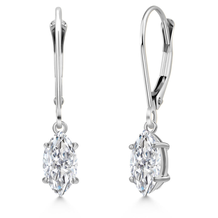 Near Colorless (GH)_Earrings in 14K White Gold