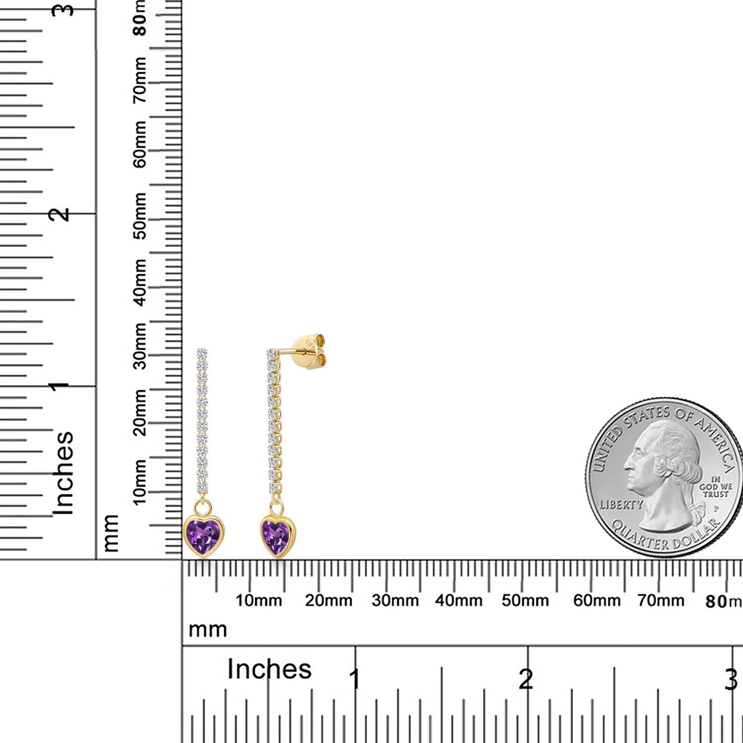 Amethyst - February_Earrings in 14K Yellow Gold