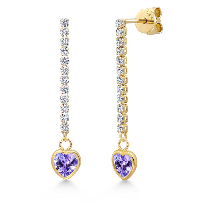 Tanzanite - December_Earrings in 14K Yellow Gold