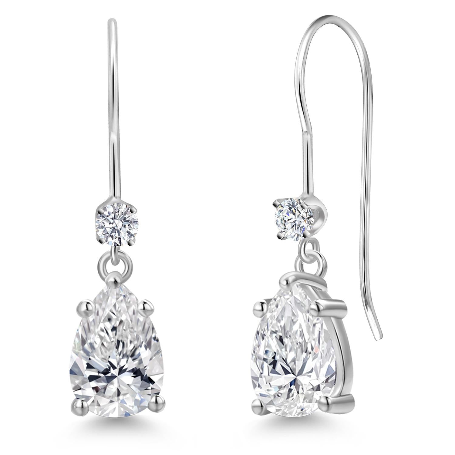 Earrings in 14K White Gold