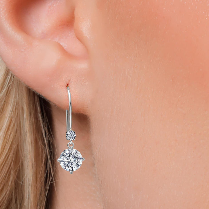 Earrings in 14K White Gold