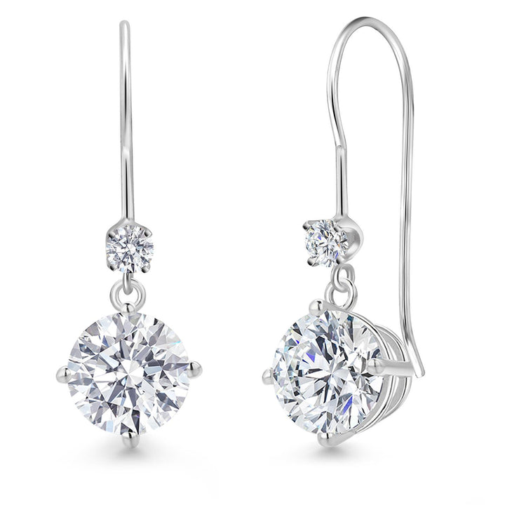 2 Carats_Earrings in 14K White Gold