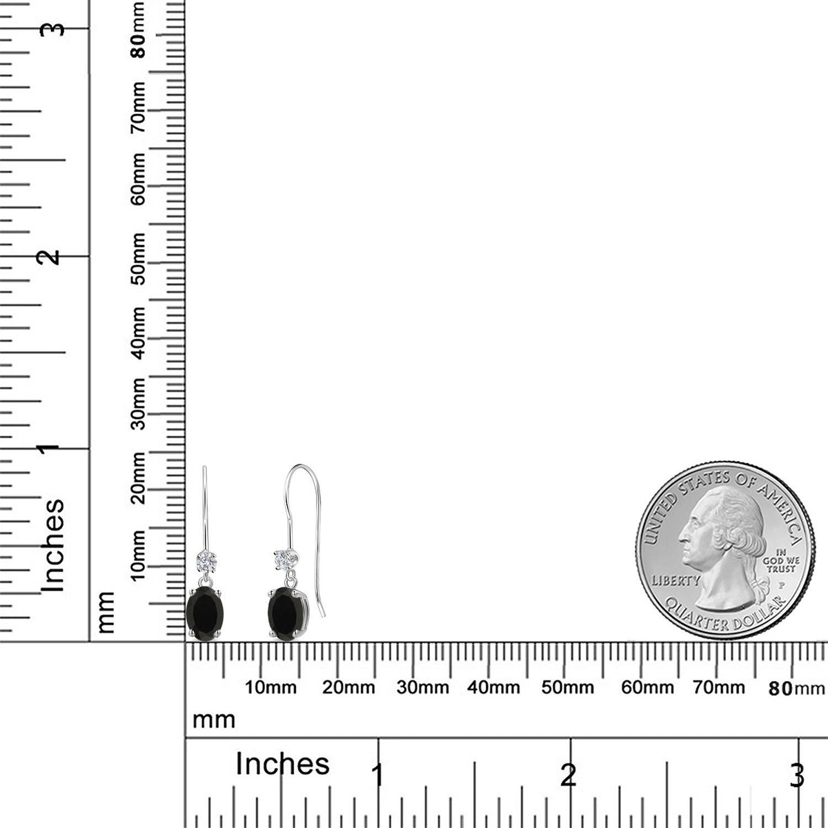 Earrings in 14K White Gold