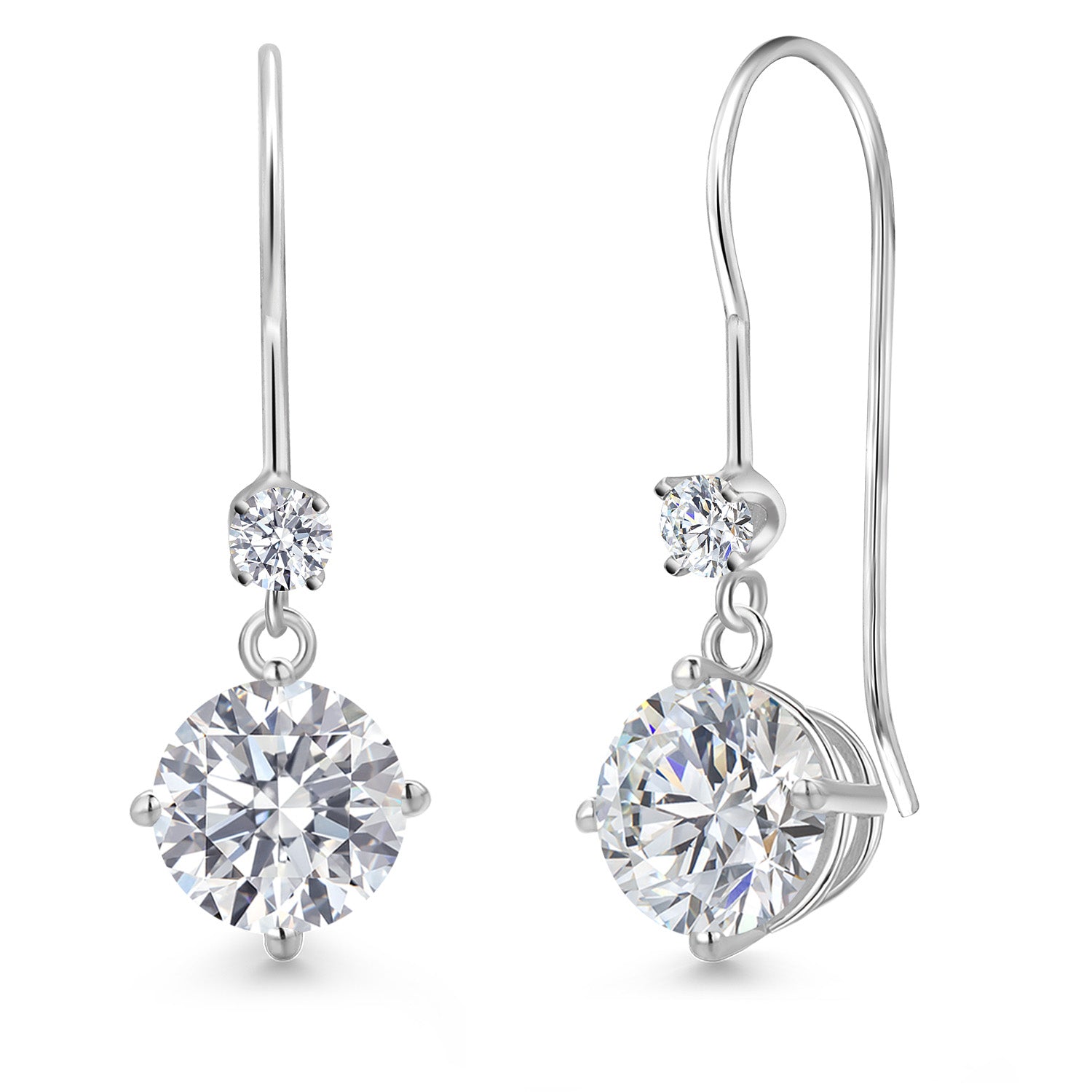 Earrings in 14K White Gold