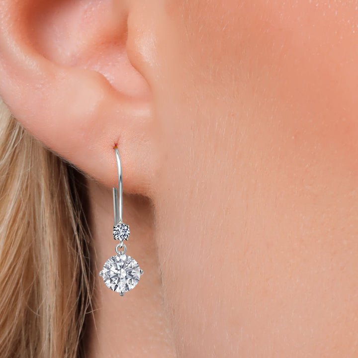 Earrings in 14K White Gold