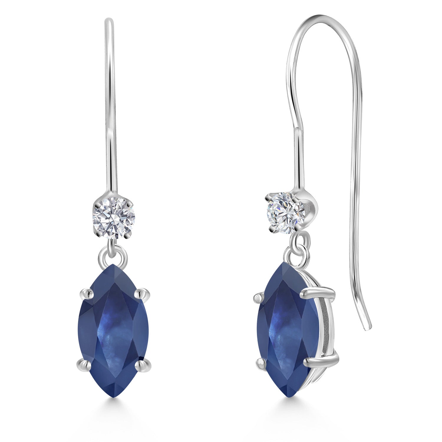 Earrings in 14K White Gold